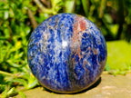 Polished Sodalite Spheres x 2 From Kunene River, Namibia