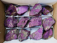Natural Metallic Purpurite Specimens x 12 From Erongo, Namibia