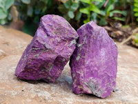 Natural Metallic Purpurite Specimens x 12 From Erongo, Namibia