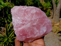 Natural Cobbed Rose Quartz Specimens x 3 From Northern Cape, South Africa
