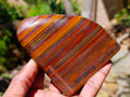 Polished Banded Tiger Iron Standing Free Forms x 4 From South Africa