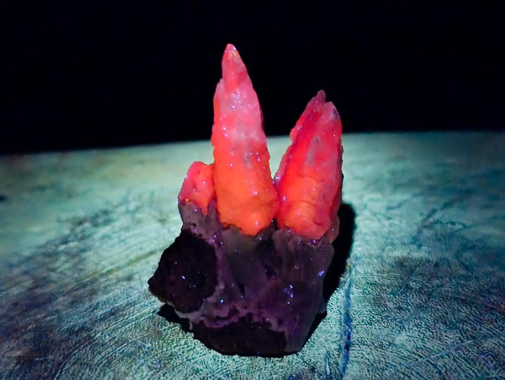 Natural Drusy Quartz Coated Spearhead Calcite Specimens x 16 From Albert's Mountain, Lesotho