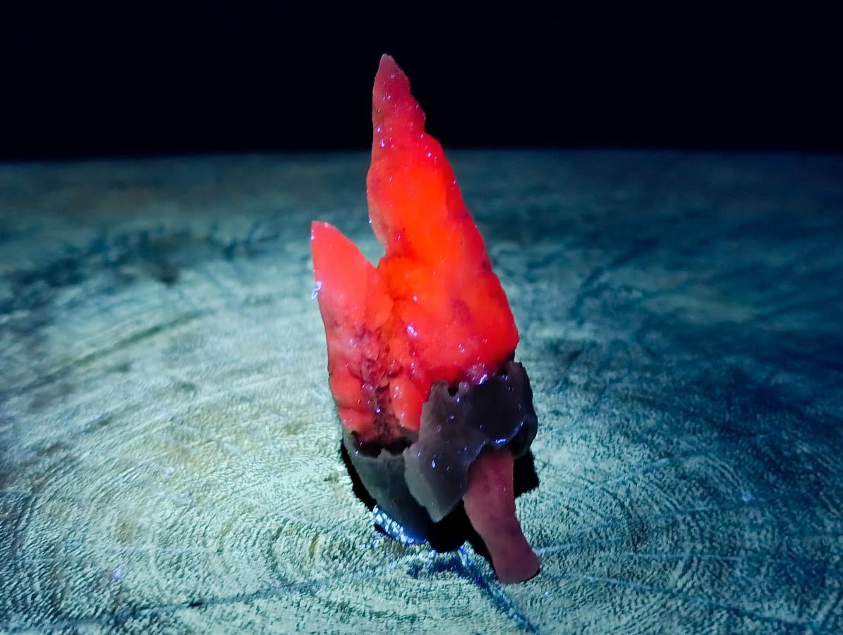 Natural Drusy Quartz Coated Spearhead Calcite Specimens x 16 From Albert's Mountain, Lesotho
