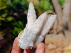 Natural Drusy Quartz Coated Spearhead Calcite Specimens x 16 From Albert's Mountain, Lesotho