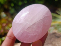 Polished Rose Quartz Palm Stones x 12 From Madagascar