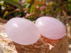 Polished Rose Quartz Palm Stones x 12 From Madagascar - Toprock Gemstones and Minerals 