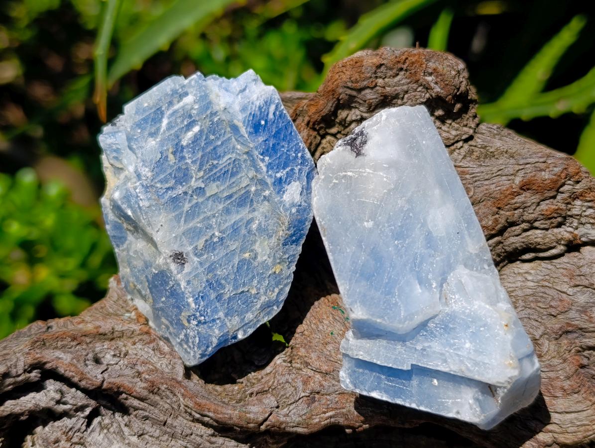 Natural Sky Blue Calcite Specimens x 35 From Namibia - Toprock Gemstones and Minerals 