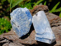 Natural Sky Blue Calcite Specimens x 35 From Namibia