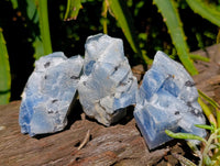 Natural Sky Blue Calcite Specimens x 35 From Namibia