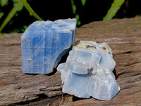 Natural Sky Blue Calcite Specimens x 35 From Namibia