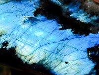 Polished Labradorite Standing Free Forms x 3 From Tulear, Madagascar