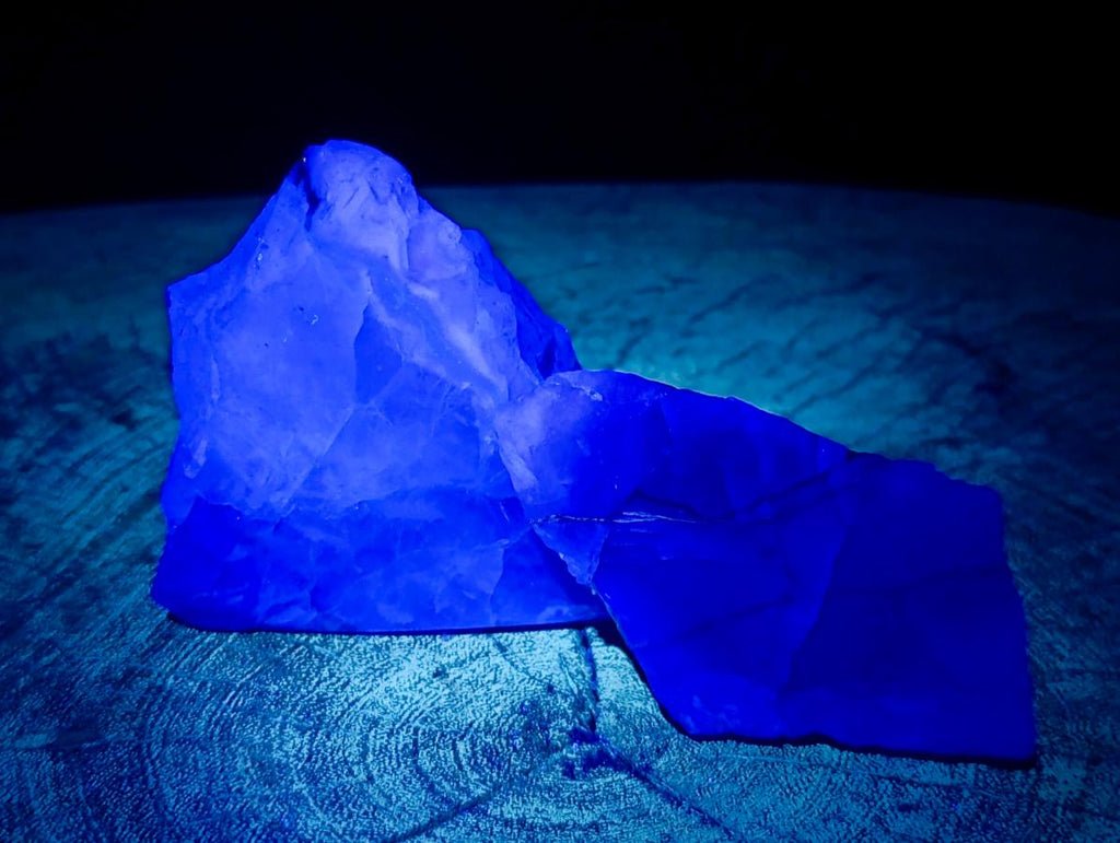 Polished On One Side Watermelon Fluorite Slices x 6 From Uis, Namibia