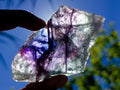 Polished On One Side Watermelon Fluorite Slices x 6 From Uis, Namibia