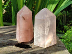 Polished Gemmy Rose Quartz Crystals x 3 From Madagascar