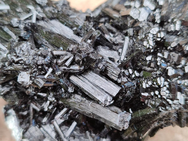 Natural Schorl Black Tourmaline Specimens x 3 From Erongo, Namibia