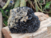 Natural Schorl Black Tourmaline Specimens x 3 From Erongo, Namibia