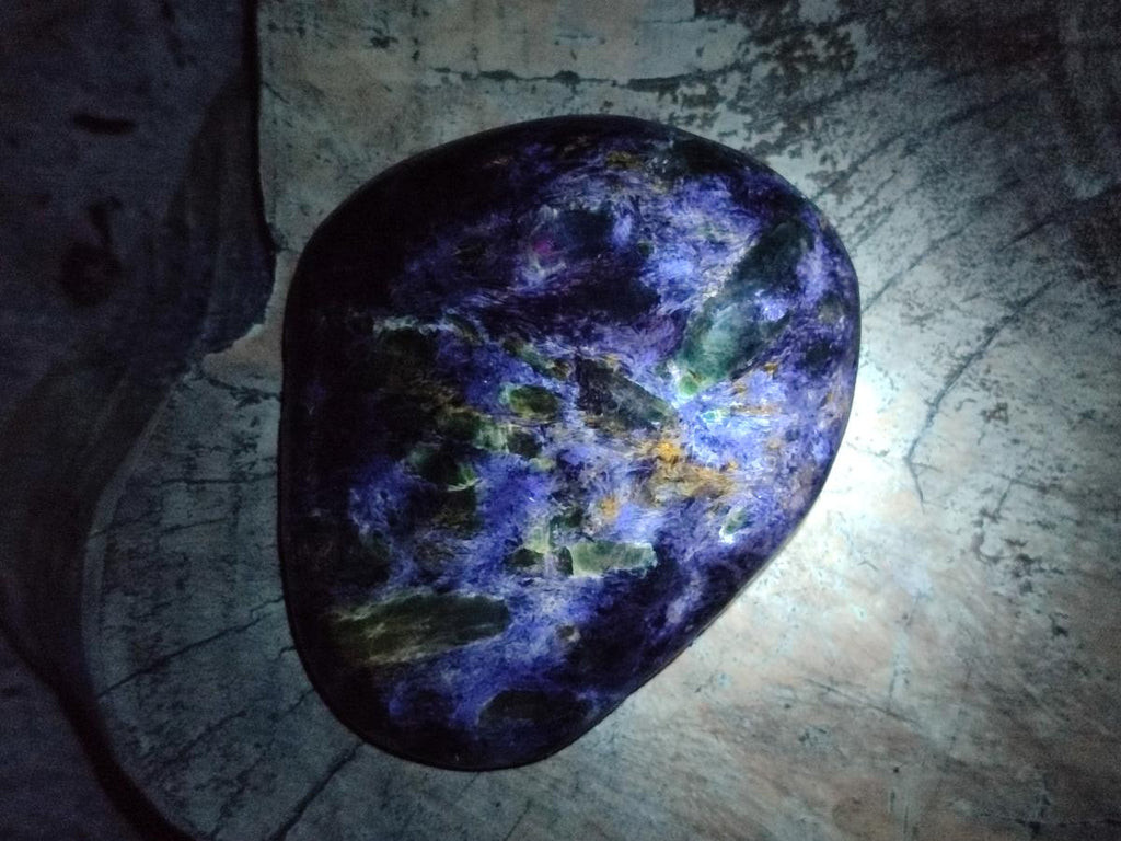 Polished Emerald Mica 'Mutokolite' Free Forms x 6 From Mutoko, Zimbabwe