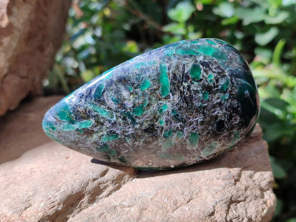 Polished Emerald Mica 'Mutokolite' Free Forms x 6 From Mutoko, Zimbabwe