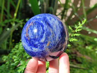 Polished Sodalite Spheres x 2 From Kunene River, Namibia
