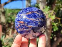 Polished Sodalite Spheres x 2 From Kunene River, Namibia
