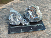Natural Bright Silver Lead Galena Cobbed Specimens x 12 From Kaokoveld, Namibia