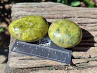 Polished Green Opal Galets x 12 From Antsirabe, Madagascar