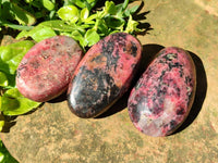 Polished Rhodonite Free Forms x 6 From Rhusinga, Zimbabwe