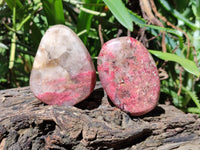 Polished Rhodonite Free Forms x 6 From Rhusinga, Zimbabwe