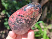 Polished Rhodonite Free Forms x 6 From Rhusinga, Zimbabwe