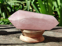 Polished Double Terminated Rose Quartz Crystals x 6 From Madagascar