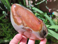 Polished Polychrome Jasper Standing Free Forms x 3 From NW Coast, Madagascar