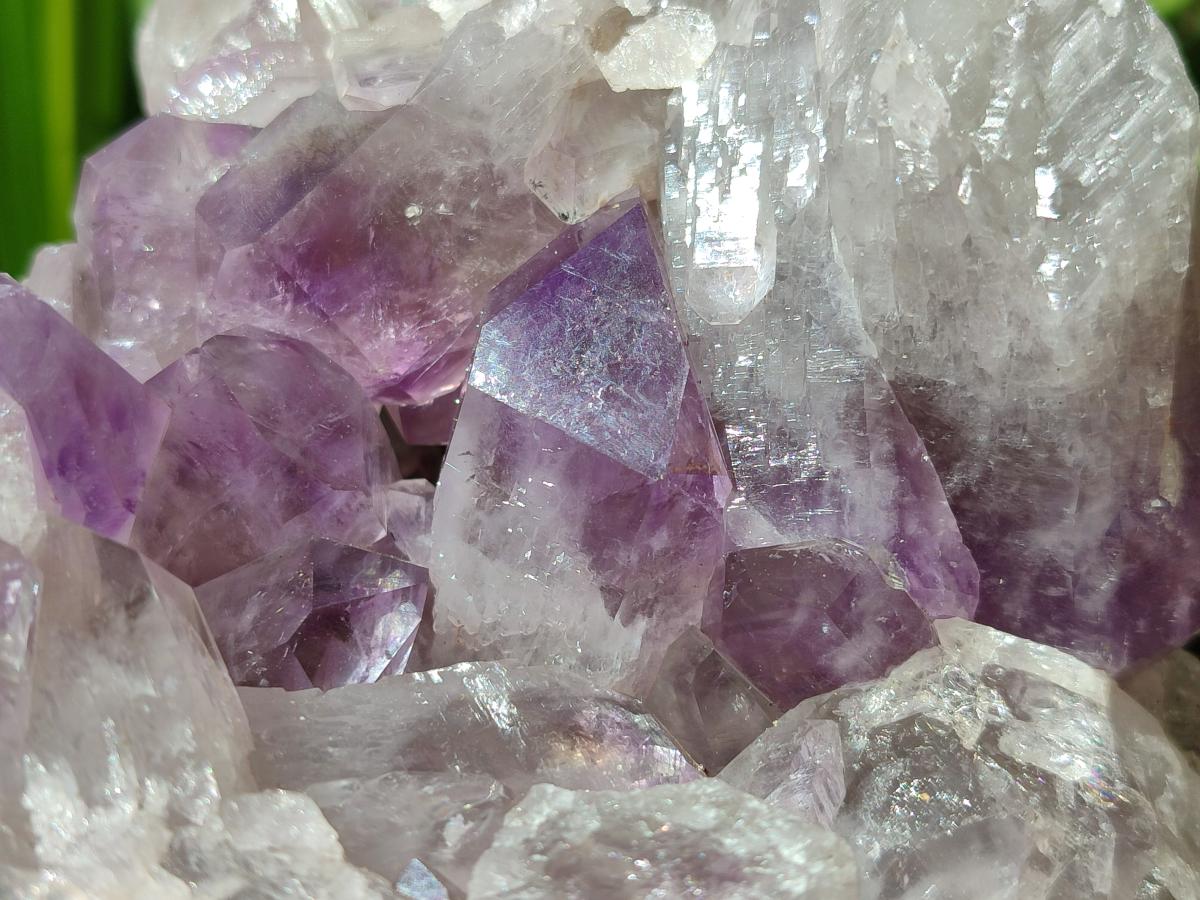 Natural Jacaranda Amethyst Clusters x 2 From Mumbwa, Zambia