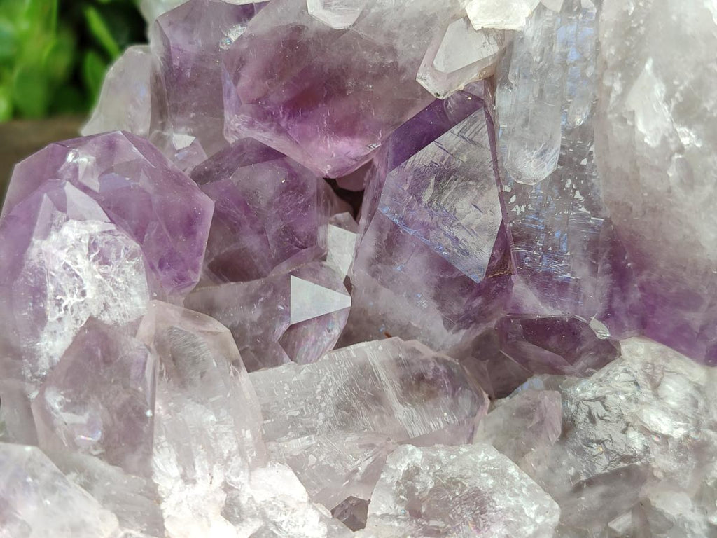 Natural Jacaranda Amethyst Clusters x 2 From Mumbwa, Zambia