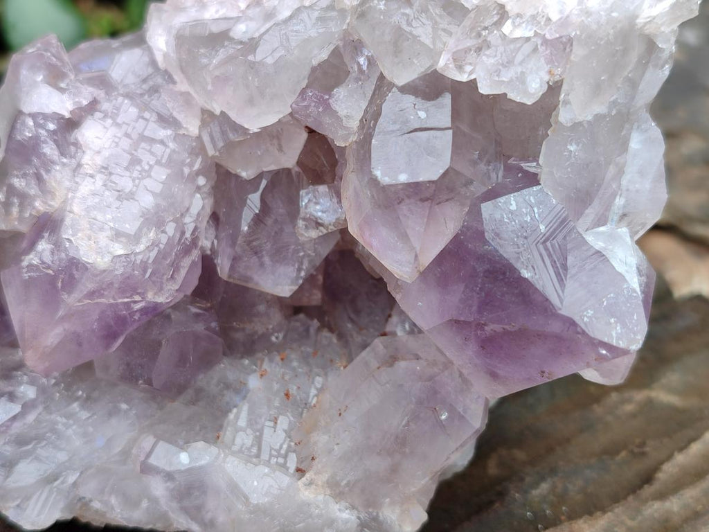 Natural Jacaranda Amethyst Clusters x 2 From Mumbwa, Zambia