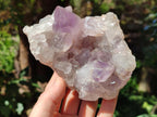 Natural Jacaranda Amethyst Clusters x 2 From Mumbwa, Zambia