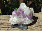 Natural Jacaranda Amethyst Clusters x 2 From Mumbwa, Zambia
