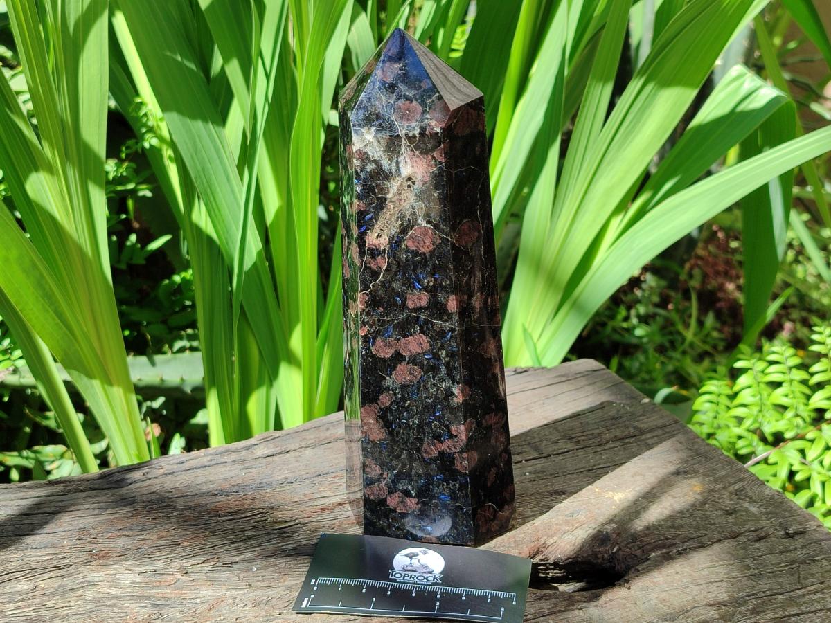 Polished Blue Speck Iolite Water Sapphire Tower x 1 From Ambatofinandrahana, Madagascar