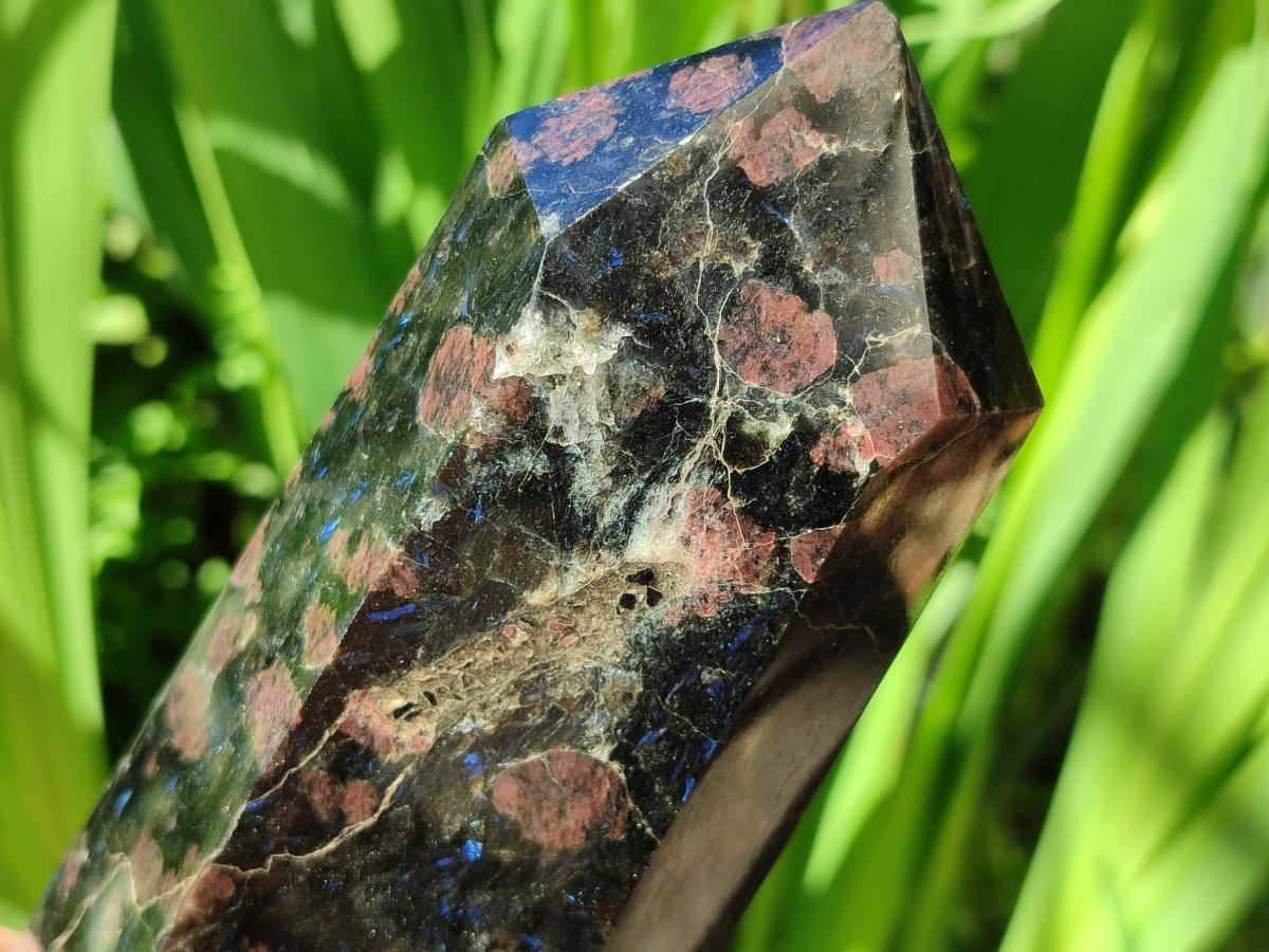 Polished Blue Speck Iolite Water Sapphire Tower x 1 From Ambatofinandrahana, Madagascar