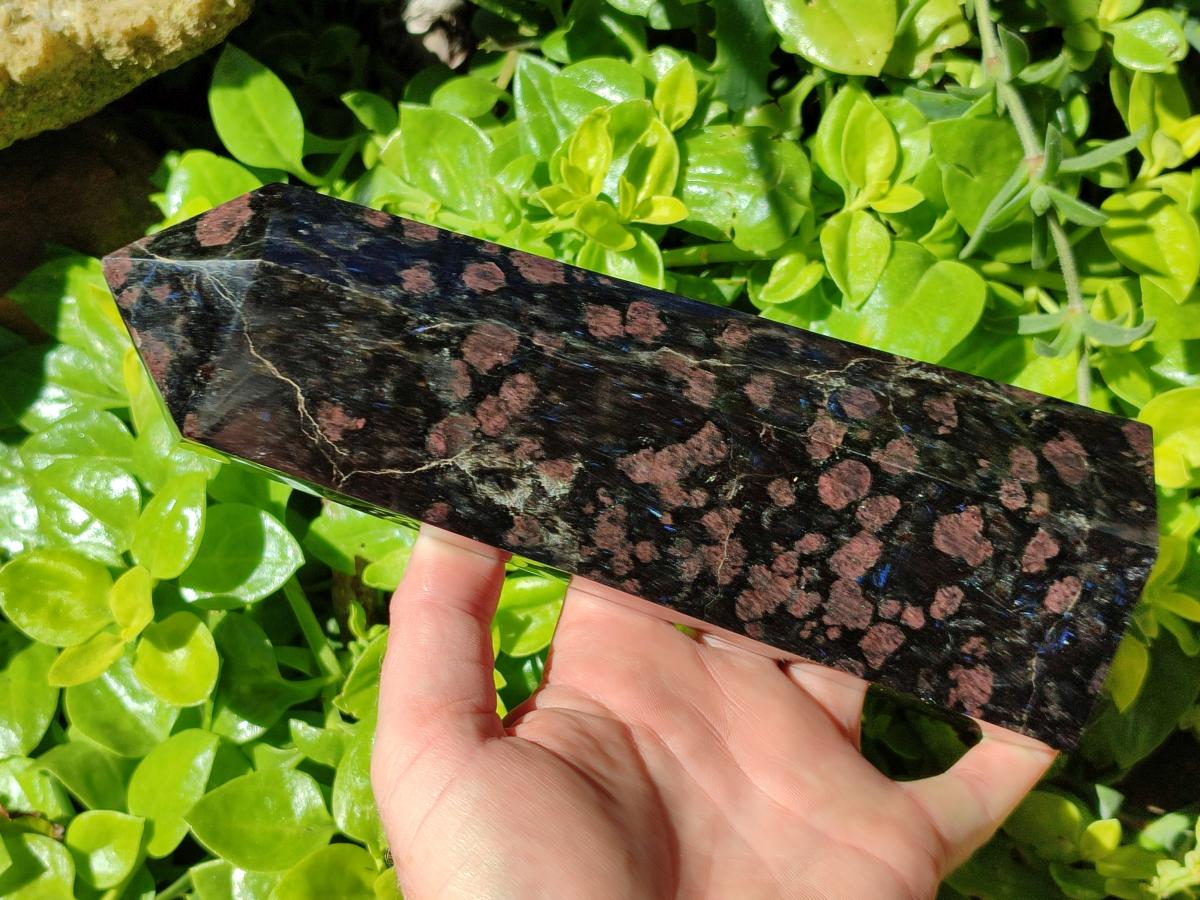 Polished Blue Speck Iolite Water Sapphire Tower x 1 From Ambatofinandrahana, Madagascar