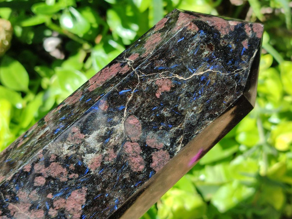 Polished Blue Speck Iolite Water Sapphire Tower x 1 From Ambatofinandrahana, Madagascar