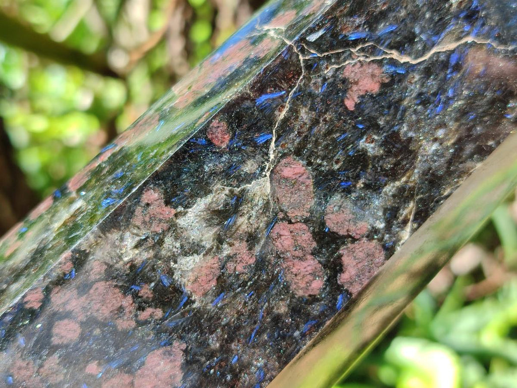 Polished Blue Speck Iolite Water Sapphire Tower x 1 From Ambatofinandrahana, Madagascar