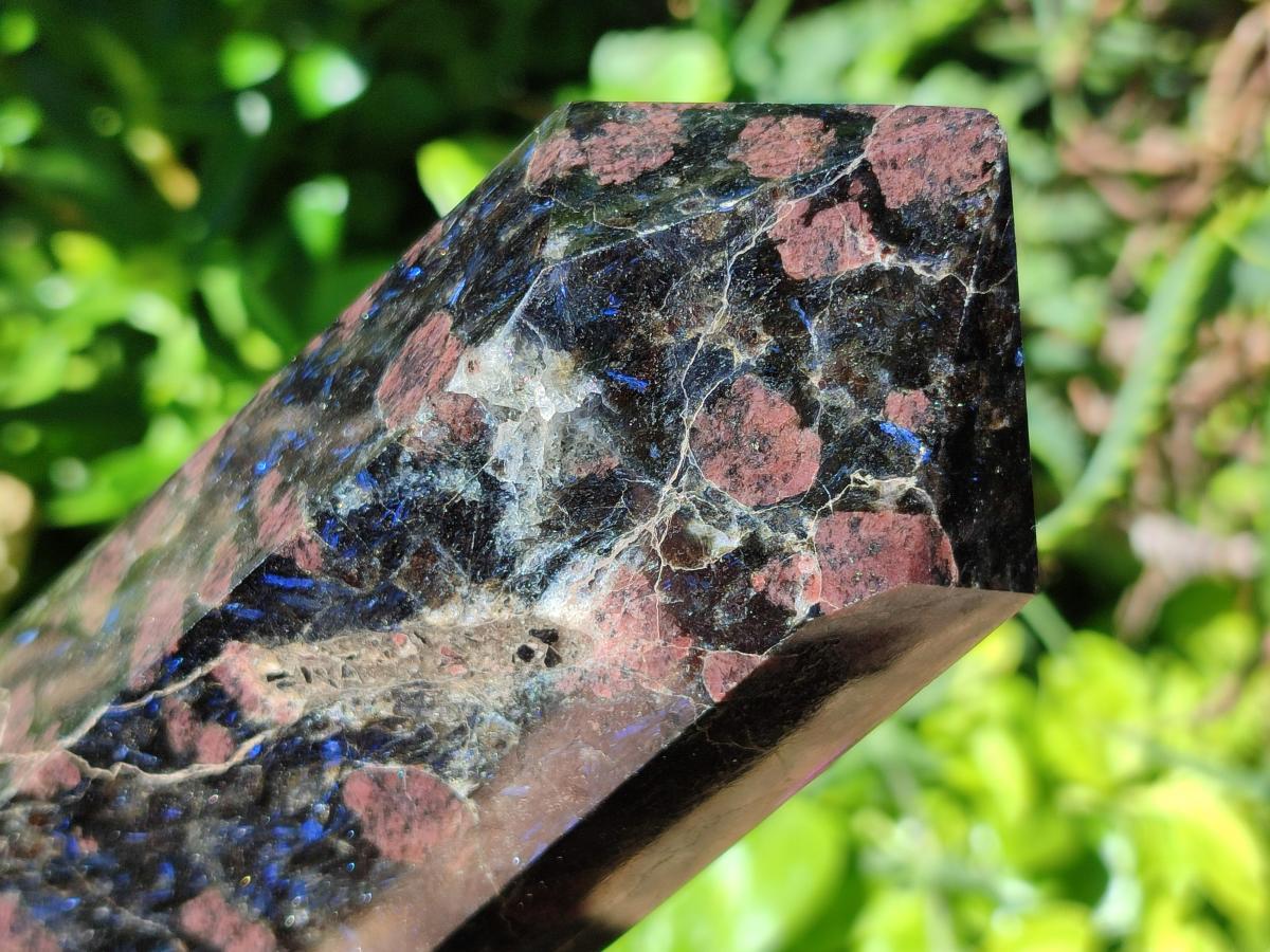 Polished Blue Speck Iolite Water Sapphire Tower x 1 From Ambatofinandrahana, Madagascar