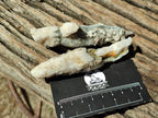 Natural Drusy Quartz Coated Spearhead Calcite Specimens x 12 From Albert's Mountain, Lesotho