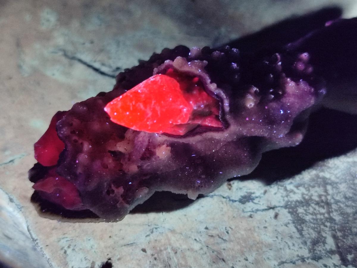 Natural Drusy Quartz Coated Spearhead Calcite Specimens x 12 From Albert's Mountain, Lesotho