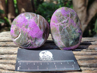 Polished Stichtite Galets x 6 From Barberton, South Africa