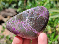 Polished Stichtite Galets x 6 From Barberton, South Africa