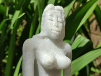 Hand Made White Marble Mermaid Carving x 1 From Zimbabwe