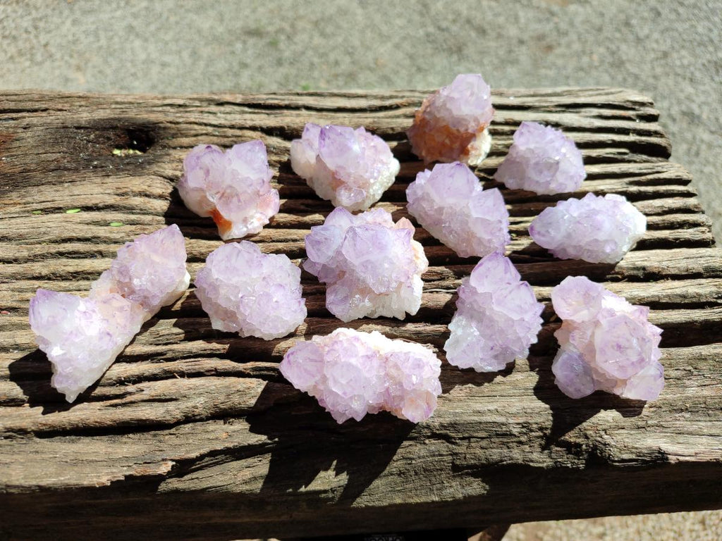 Sunburst Rocks Natural Sunburst Amethyst Spirit Clusters x 12 From Boekenhouthoek, So ...