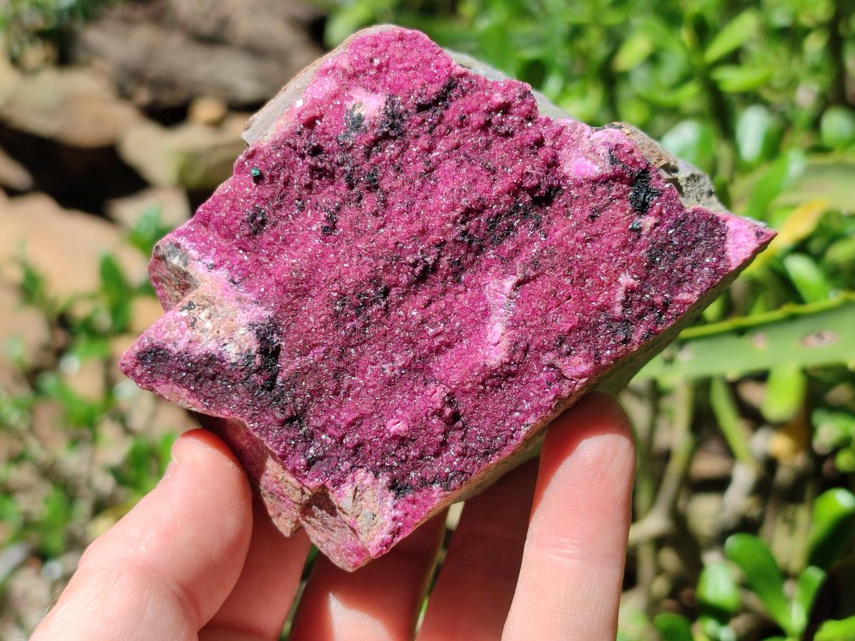 Natural Salrose Cobaltion Dolomite with Malachite Specimens x 4 From Kakanda, Congo - Toprock Gemstones and Minerals 