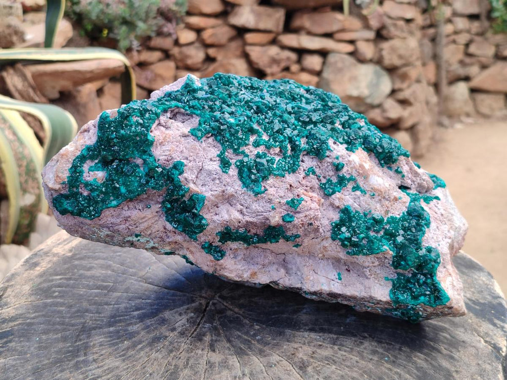 Natural XL Dioptase On Dolomite Specimen x 1 From Likasi, Congo